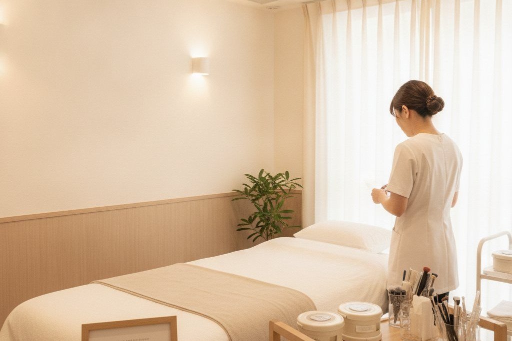 まつげパーマの種類を比較するイメージ